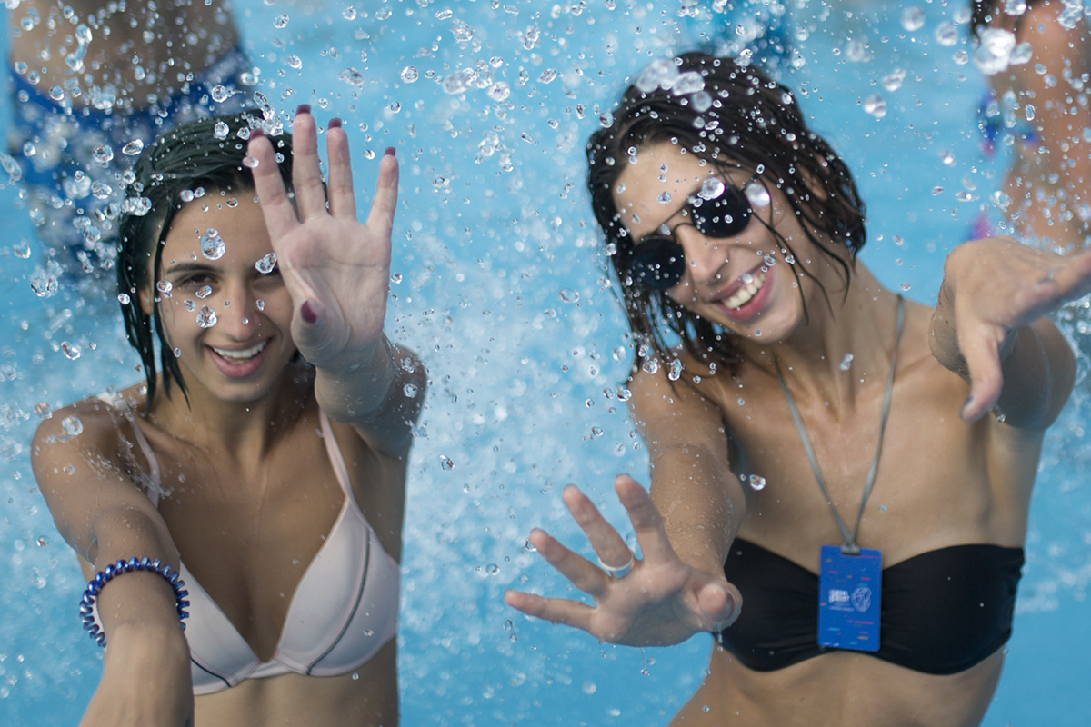 GEM Fest - Two girls in a pool